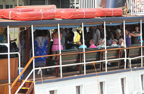 A party boat today ... private corporate group