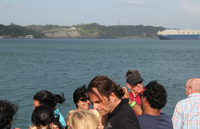New canal entrance into Lake Gatun