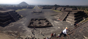 Avenue of the Dead from Pyramid of the Moon