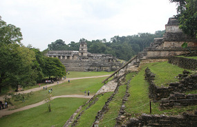 The Palace (L), Temple of the Inscriptions (R)