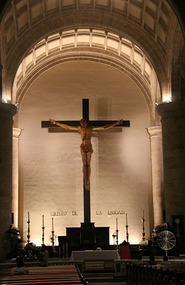 7.65 metre Christ of Unity on a 12 metre cross