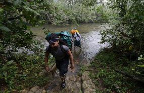Crossed this rising river 3 times