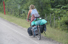 Saw this cyclist the next day further along