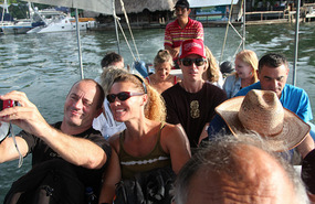 Jase, Lisa, Fran, Rio, Bec & Kristian