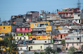 One of the barrios / shanty towns ...