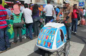 BCR sponsored bike race in Avenida 2