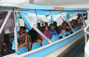 All board for crossing Lake Arenal