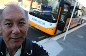 Airporter 380 bus at Onehunga