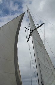 Catamaram sailing off Bocas, Panama