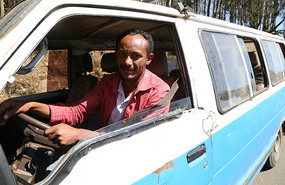 Mini van driver