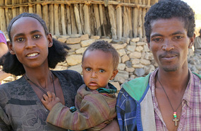 Amhara couple, near Lalibela