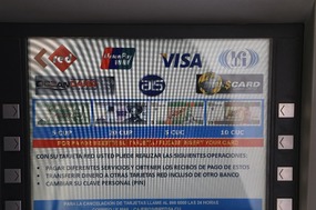 ATM screen - No Master Card logo