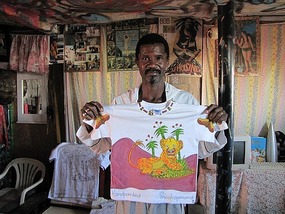 Ernst and his handpainted T shirts