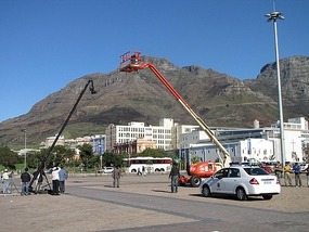 Film crew at work