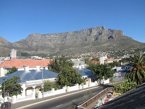 Table Mountain from our attic room