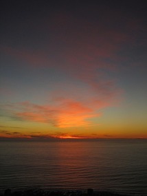 Sun sets from Signal Hill