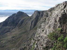 From the top of the gap that we climbed up