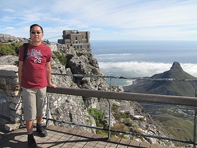 Cable car top terminal with Lion's Head