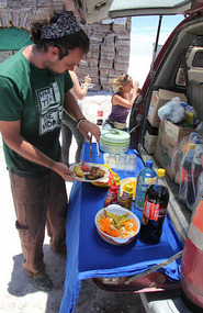 Salar de Uyuni - lunch stop