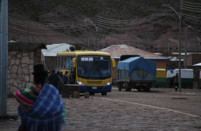 San Cristobal - miners bus