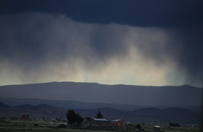 Rain clouds in the distance