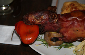 Cuy or whole guinea pig - another diner had