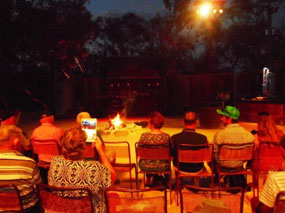 Dinner around the campfire