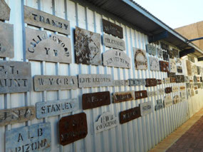 Wool bale stencils