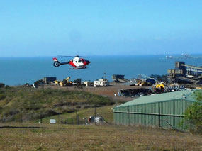 Helicopter landing