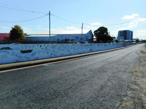 Upon the Levee Wall