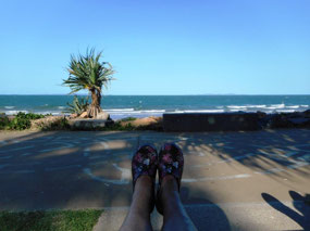 Relaxing at Yeppoon foreshore