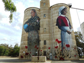Devenish silo art