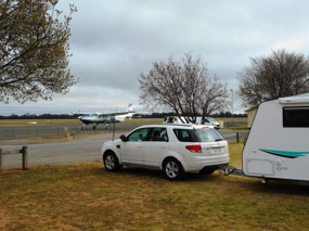 Morning arrival at Temora airfield