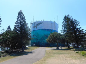 Point Cartwright water tank art