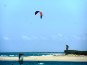 Kite surfers