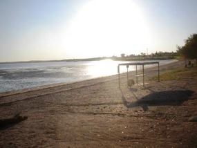 Sun rises over paradise