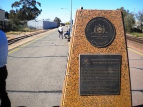 Plaque at Quorn Railway Station