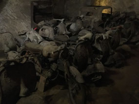 Scooters inside the tunnel