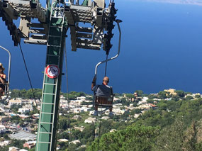 Going down .. great views