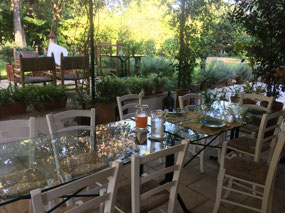 Breakfast at our B&B