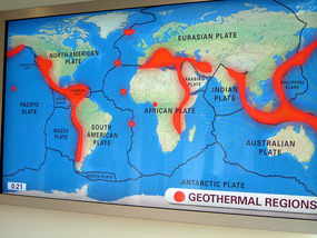 techtonic plates and geothermal regions