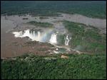 dr View from the helicopter over Iguazu
