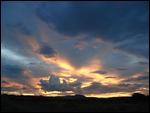 fa The sunset on the way back to Bariloche