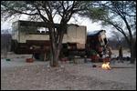 Our camp for the night.....beside the road