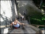Looking down from the scary temple