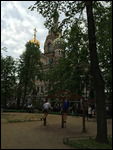 Kids having fun at Church of the Spilled Blood