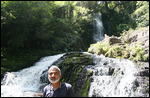 At one of the many waterfalls