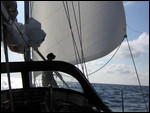 Poling out Foresail