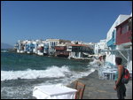 Mykonos - Table with a sea view view