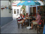 Vathi - Shady Characters in a Shady Taverna